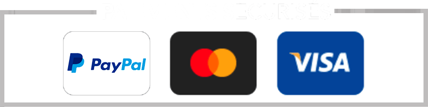 Mode de paiement: PayPal, MasterCard, Visa